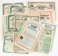Lot of 23 Nineteenth Century Classic Railroad Bonds with attached Coupons