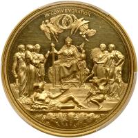 Great Britain. Golden Jubilee Gold Medal, 1887 PCGS Specimen - 2