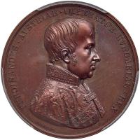 Austria. Bronze Ferdinand I and Joseph Anton Johann Medal, 1846 PCGS Specimen