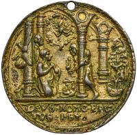 Bohemia. Cast Brass Medal, 1567 Sharpness of XF - 2