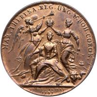 Bohemia. Bronze, Medal, 1743 About Unc