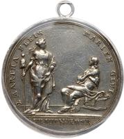 German States: Augsburg. Female Virtues Silver Medal, ND (17th/18th C.) - 2
