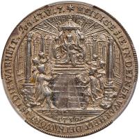 German States: Augsburg. Reformation Silver Medal, 1730 PCGS About Unc