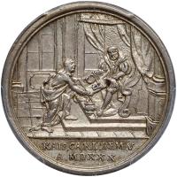 German States: Augsburg. Silver Medal (2 Ducats), 1730 PCGS AU58