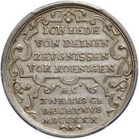 German States: Augsburg. Silver Medal (2 Ducats), 1730 PCGS AU58 - 2