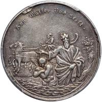 German States: Bavaria. Silver Baptismal Medal, ND (c.1750) PCGS AU50