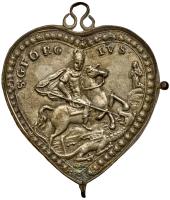 German States: Bavaria. Silver Pendant, ND (c.1700's) VF - 2