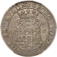 German States: Brunswick-LÃ¼neburg. 2/3 Taler, 1693 PCGS VF35 - 2