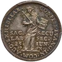 German States: LÃ¼beck. Reformation Silver Pattern Ducat, 1730-JJJ PCGS Specimen