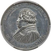 German States: Prussia. White Metal Medal, 1868 PCGS Specimen 60