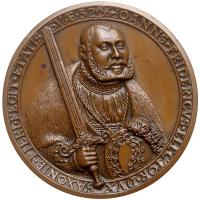 German States: Saxony. Bronze Cast Medal, 1535 XF