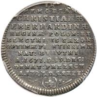 German States: Saxony. 1/6 Taler (Death Groschen), 1727-IGS PCGS About Unc - 2