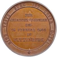 German States: Saxony. Bronze Medal, 1846 PCGS Specimen 65 - 2