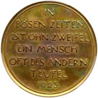 German States: Saxony. Satarical Inflation Medal, 1923 PCGS MS64 - 2