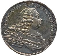 German States: Saxe-Gotha-Altenburg. 1/3 Taler, 1755-LCK PCGS About Unc