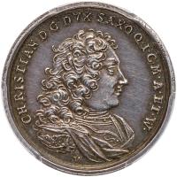German States: Saxe-Weissenfels. Silver Medal, 1730 PCGS AU58