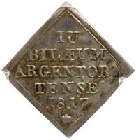 German States: Strassburg. Silver Klippe Medal, 1817 PCGS MS62