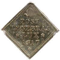 German States: Strassburg. Silver Klippe Medal, 1817 PCGS Unc - 2