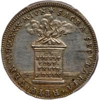 German States: Ulm. Reformation Silver Pattern 2 Ducat, 1730 PCGS Specimen 62