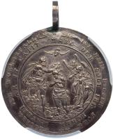 Germany. Silver Baptismal Medal, ND (c.1630) PCGS About Unc