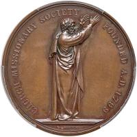Great Britain. Jubilee of Church Missionary Society Medal, 1848 PCGS Specimen 63