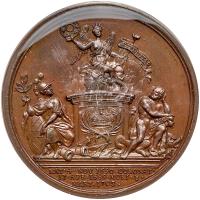 Great Britain. Memorial Bronze Medal, ND (1731) PCGS Specimen 63 - 2