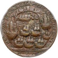 Great Britain. Admiral Vernon Bronze Medal, 1739 PCGS VF - 2