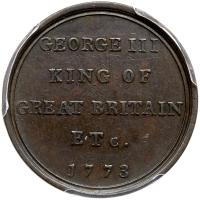 Great Britain. Bronze Medal, 1773 PCGS EF45 - 2