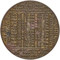 Great Britain. Brass Calendar Medal, 1796 PCGS MS62 - 2