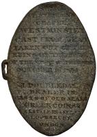 Great Britain. Oval Lead Seal, ND (1834) VF - 2