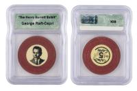 Rare Authentic George Raft Casino Capri Poker Chip.