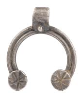 Pair of Byzantine Rings of Unusual Design One Evoking a Crown, One a Band Having Intricate Patterns in a Celtic Design. Both Exc