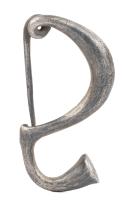 Small Medieval Era Fibula in Silver 35mm x 18.25mm and in Choice Condition