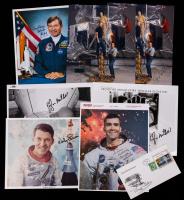 Eight Signed Astronaut Photographs and Lithos