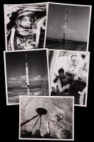 Mercury-Redstone 3: Alan Shepard with John Glenn and Gus Grissom as Backup. First American Astronaut into Space 15 Vintage Origi