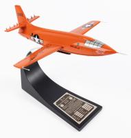 Danbury Mint Desktop Replica of the Bell X-1 Signed By Chuck Yeager, One of America's Greatest Test Pilots Who First Broke the S