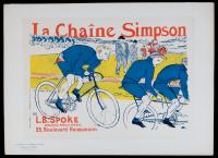 Jules Ch&Atilde;&copy;ret Collection of French Artists During Belle &Atilde;poque, Paris. Plate 238 "La Cha&Atilde;&reg;ne Simpson" by Henri de Toulouse-Laut