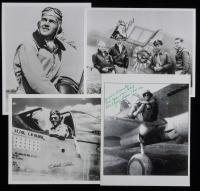 17 Signed 8x10 Photographs from AVG Flying Tigers Aces, Pilots, and Crew