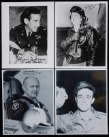 11 Signed Black and White 8x10s from Distinguished WWII USAAF Fighter Aces