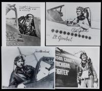 12 Signed Black and White 8x10s from Notable WWII U.S. Army Air Forces Aces