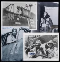 14 Signed 8x10 Photos Highlighting WWII U.S. Navy Fighter Aces