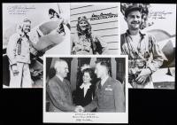16 Signed 8x10 Photographs of World War II Notable Aces and Pilots
