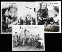 9 Signed Photos of U.S. Army Air Forces Aces from World War II - Zemke&acirc;s Wolfpack, 56th Fighter Group
