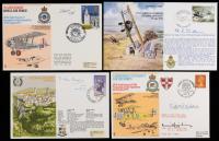 20 Signed Covers by WWII RAF Aces and Commanders Including Slessor, Goddard, and Balfour