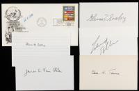 11 Signed Index Cards by Nobel Laureates and Atomic Pioneers Including Bethe, Seaborg, and Teller