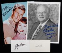 22 Signed Index Cards & Photos from Entertainers Who Served or Supported the Troops Including Carson, Doris Day, and Tony Martin