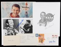 6 Signed Items from All Six Original Mercury Astronauts Including Glenn, Shepard, and Slayton