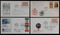18 Signed Commemorative Covers from Korean War Medal of Honor Recipients Including Hudner, Millett, and Miyamura
