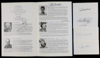 Lancaster Aerospace Walk of Honor Enshrinees 1990 & 1991: Signed Index Cards and Program