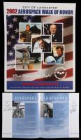 Lancaster Aerospace Walk of Honor Enshrinees 2002 & 2003: Signed Poster and Program